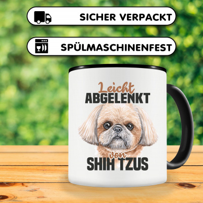 Tasse mit dem Motiv Leicht abgelenkt von Shih Tzu - Ansicht 3