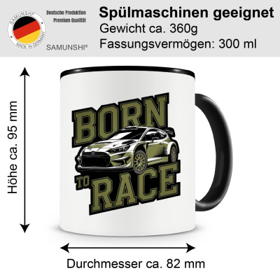 Tasse mit dem Motiv Born to Race - Ansicht 2