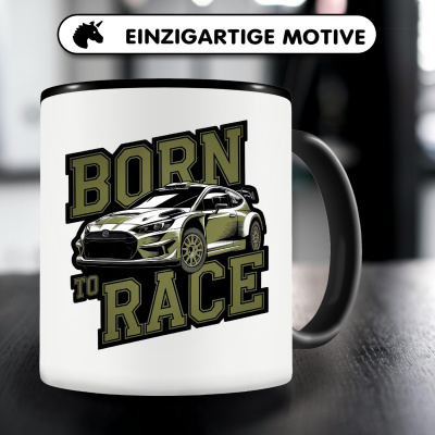 Tasse mit dem Motiv Born to Race - Ansicht 3