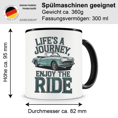 Tasse mit dem Motiv Life's a Journey, enjoy the Ride - Ansicht 2