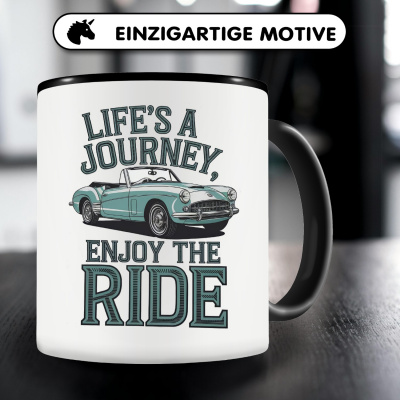 Tasse mit dem Motiv Life's a Journey, enjoy the Ride - Ansicht 3