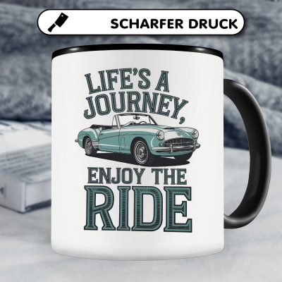 Tasse mit dem Motiv Life's a Journey, enjoy the Ride - Ansicht 5