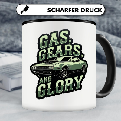 Tasse mit dem Motiv Gas, Gears and Glory - Ansicht 5