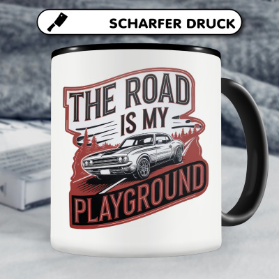 Tasse mit dem Motiv The Road us my Playground - Ansicht 5