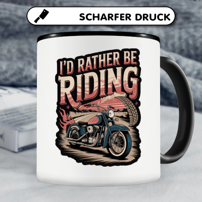 Tasse mit dem Motiv I'd Rather Be Riding - Ansicht 5