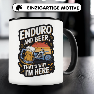 Tasse mit dem Motiv Enduro and Bear - Ansicht 3