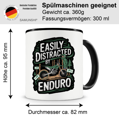 Tasse mit dem Motiv Distracted By Enduro - Ansicht 2