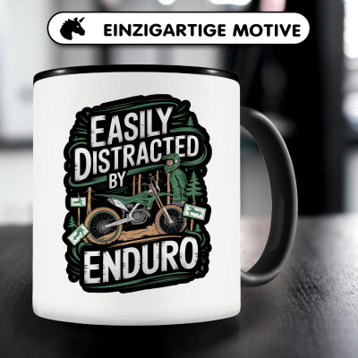 Tasse mit dem Motiv Distracted By Enduro - Ansicht 3