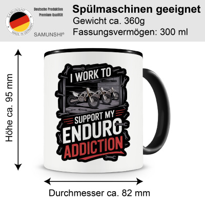 Tasse mit dem Motiv Enduro Addiciton - Ansicht 2