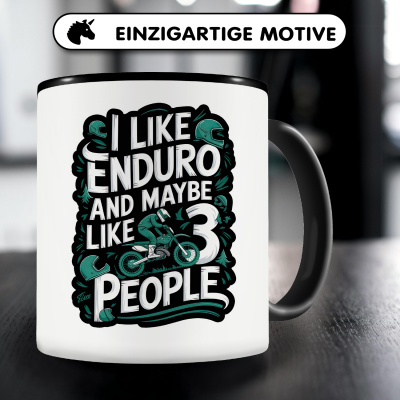 Tasse mit dem Motiv I Like Enduro And 3 People - Ansicht 3