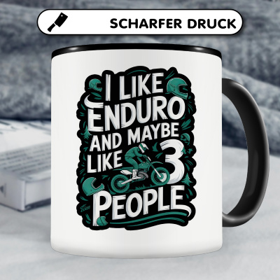 Tasse mit dem Motiv I Like Enduro And 3 People - Ansicht 5