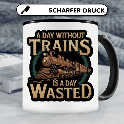 Tasse mit dem Motiv A Day Without Trains - Ansicht 5