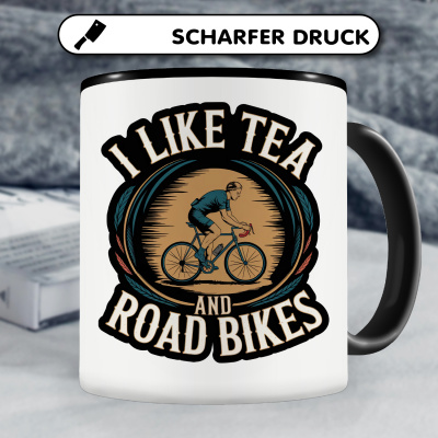 Tasse mit dem Motiv I Like Tea And Road Bikes - Ansicht 5