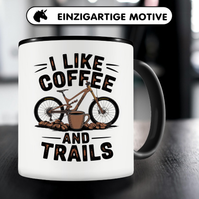 Tasse mit dem Motiv I Like Coffee And Trails - Ansicht 3