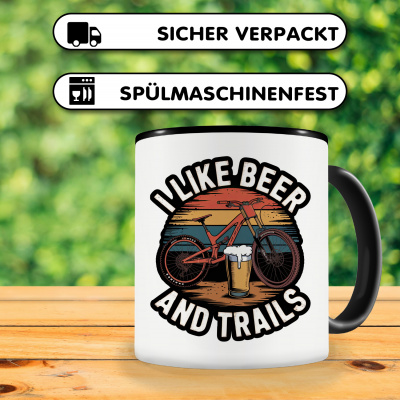 Tasse mit dem Motiv I Like Beer And Trails - Ansicht 4