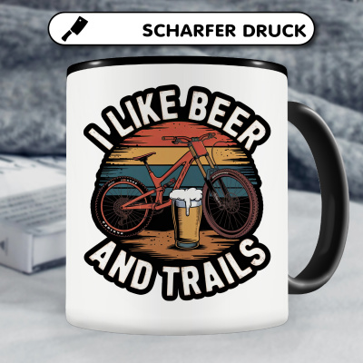 Tasse mit dem Motiv I Like Beer And Trails - Ansicht 5