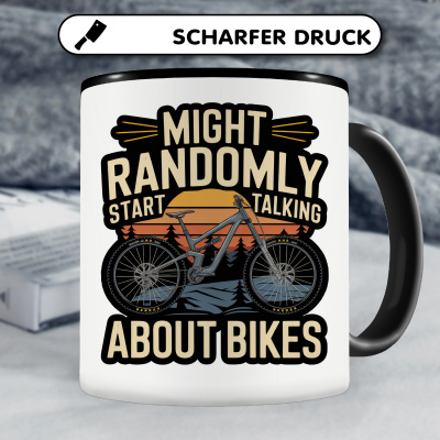 Tasse mit dem Motiv Might Talk About Bikes - Ansicht 5