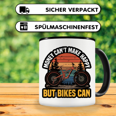 Tasse mit dem Motiv Bikes Make Happy - Ansicht 4