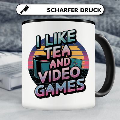 Tasse mit dem Motiv I Like Tea and Video Games - Ansicht 5