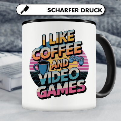 Tasse mit dem Motiv I Like Coffee and Video Games - Ansicht 5