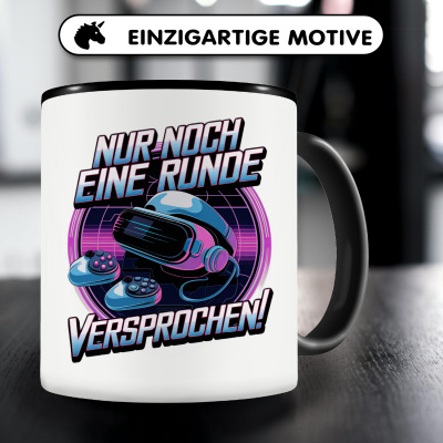 Tasse mit dem Motiv Nur Noch Eine Runde VR - Ansicht 3