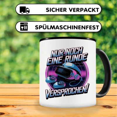 Tasse mit dem Motiv Nur Noch Eine Runde VR - Ansicht 4