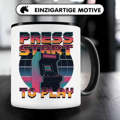 Tasse mit dem Motiv Press Start To Play - Ansicht 3