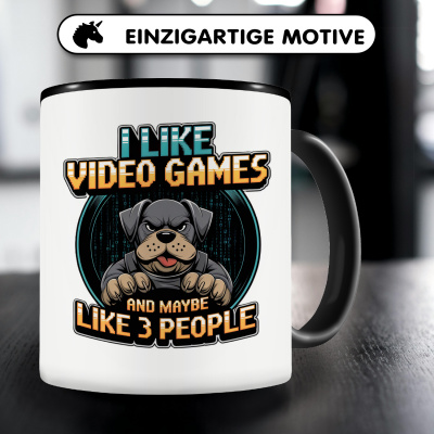 Tasse mit dem Motiv I Like Video Games Hund - Ansicht 3