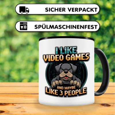 Tasse mit dem Motiv I Like Video Games Hund - Ansicht 4