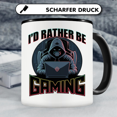 Tasse mit dem Motiv I'd Rather Be Gaming - Ansicht 5