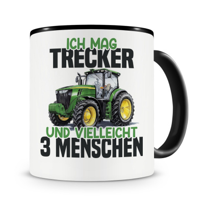 Tasse mit dem Motiv Ich mag Trecker Grn