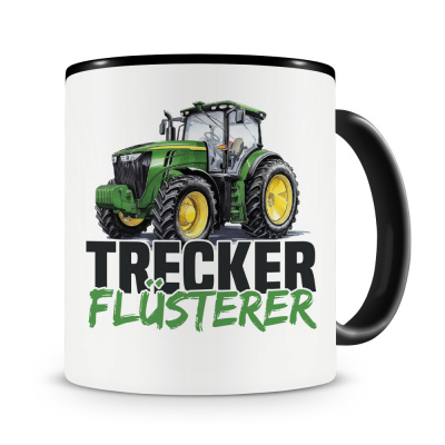 Tasse mit dem Motiv Trecker Flsterer Grn