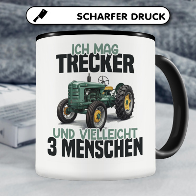 Tasse mit dem Motiv Ich mag Trecker Retro - Ansicht 5