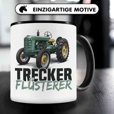 Tasse mit dem Motiv Trecker Flsterer Retro - Ansicht 3