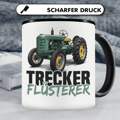 Tasse mit dem Motiv Trecker Flsterer Retro - Ansicht 5