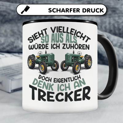 Tasse mit dem Motiv Sieht vielleicht so aus Trecker Retro - Ansicht 5