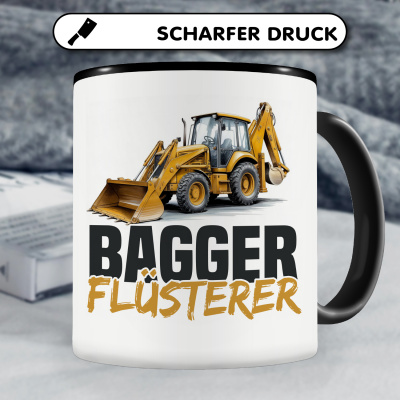 Tasse mit dem Motiv Bagger Flsterer - Ansicht 5