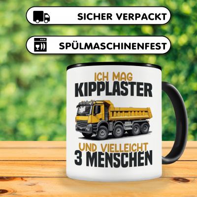 Tasse mit dem Motiv Ich mag Kipplaster - Ansicht 4