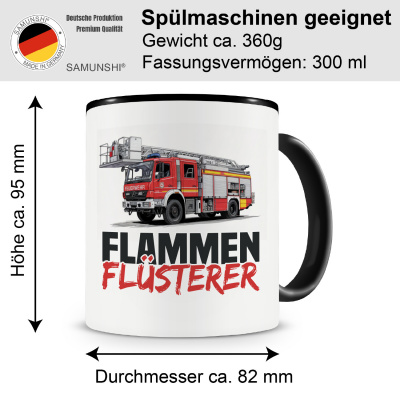 Tasse mit dem Motiv Flammen Flsterer - Ansicht 2