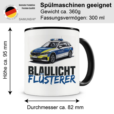 Tasse mit dem Motiv Blaulicht Flsterer - Ansicht 2