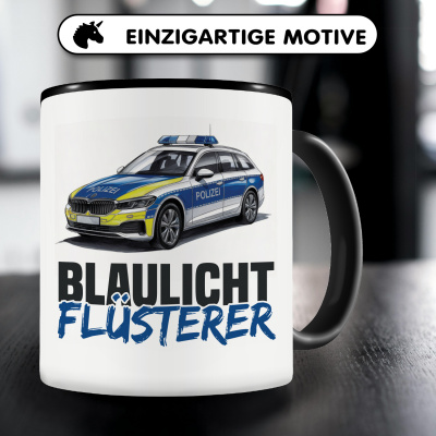 Tasse mit dem Motiv Blaulicht Flsterer - Ansicht 3