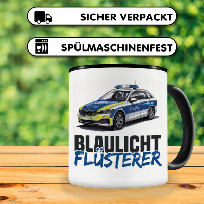 Tasse mit dem Motiv Blaulicht Flsterer - Ansicht 4