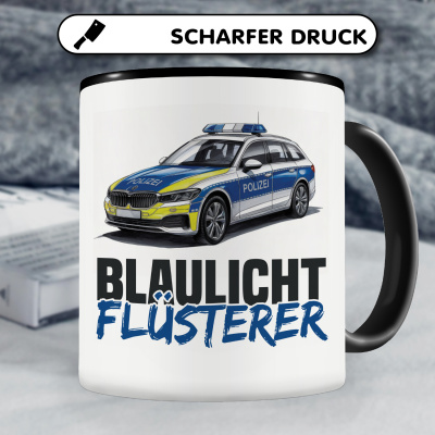 Tasse mit dem Motiv Blaulicht Flsterer - Ansicht 5