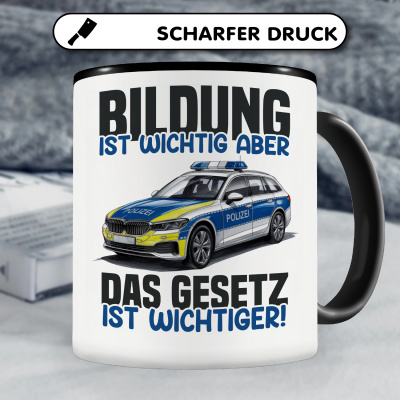 Tasse mit dem Motiv Bildung Wichtig Gesetz Wichtiger - Ansicht 5