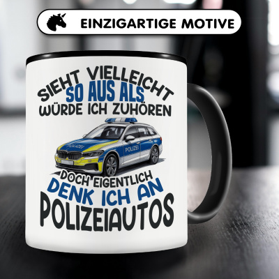 Tasse mit dem Motiv Sieht vielleicht so aus Polizeiautos - Ansicht 3