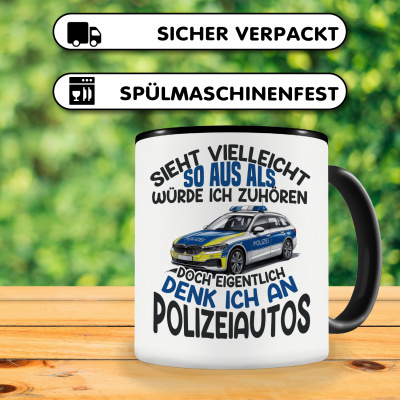 Tasse mit dem Motiv Sieht vielleicht so aus Polizeiautos - Ansicht 4