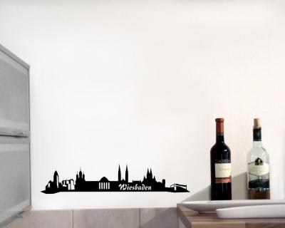 Wandsticker Wiesbaden Skyline - Ansicht 2